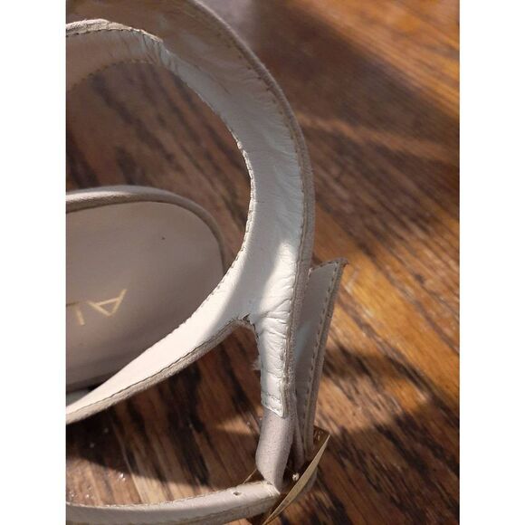 7.5 Aldo Tan Studded Embellished Open Toe Strappy High Heel Dress Shoes Stiletto - Picture 6 of 10